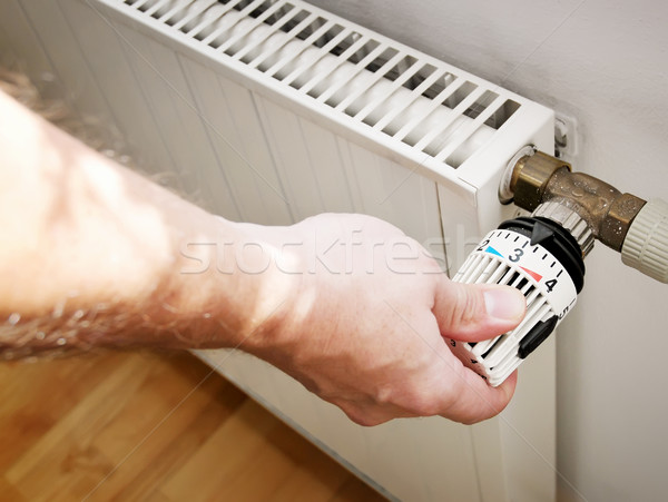 Radiator and hand Stock photo © Calek