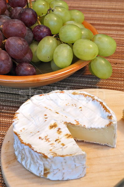 Cheese and grapes Stock photo © Calek