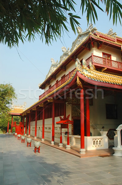 Chinez casă regal vară bubuitura Imagine de stoc © Calek