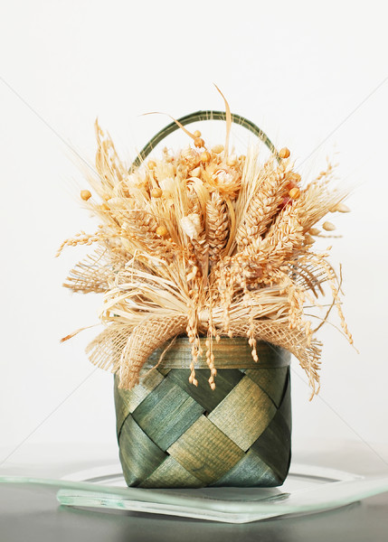 Photo stock: Décoration · séché · fleurs · maïs · fleur · printemps