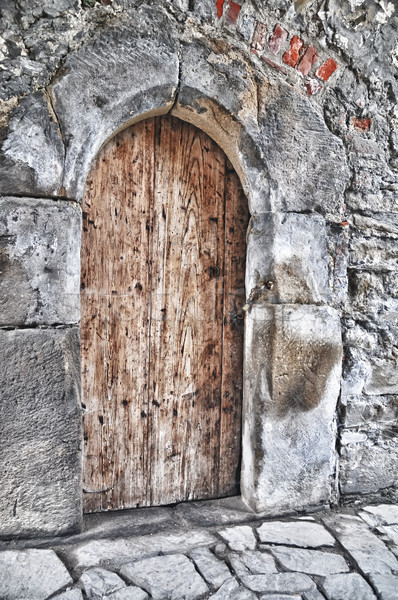 двери замок Чешская республика здании стены каменные Сток-фото © Calek