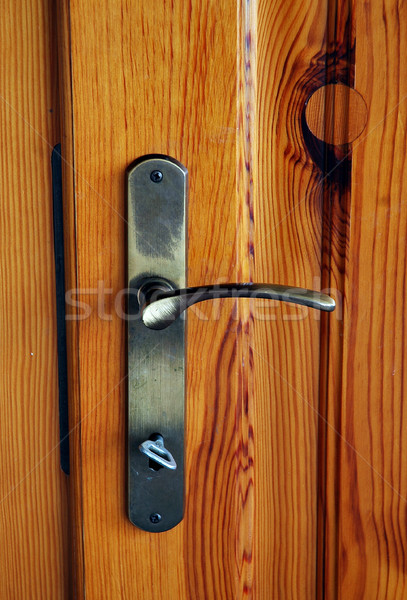 Clé de la porte bois portes clé affaires maison Photo stock © Calek