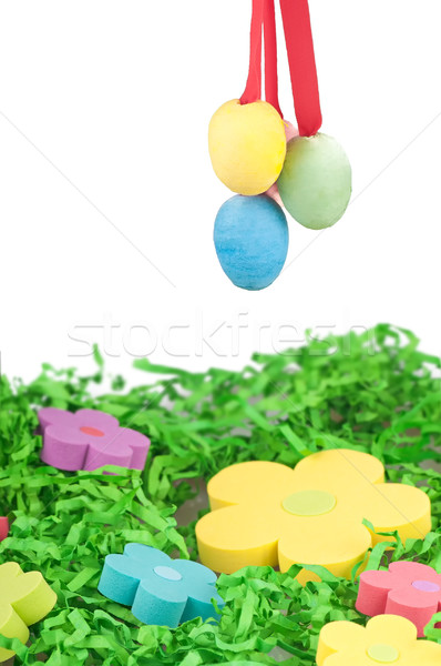 цветы яйца Пасху украшение счастливым дизайна Сток-фото © Calek