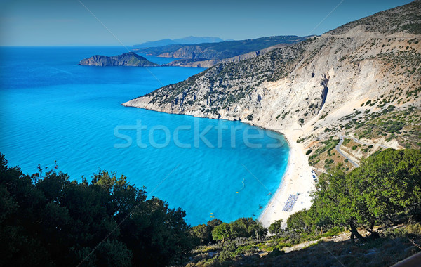 Plajă insulă mare vară ocean albastru Imagine de stoc © Calek