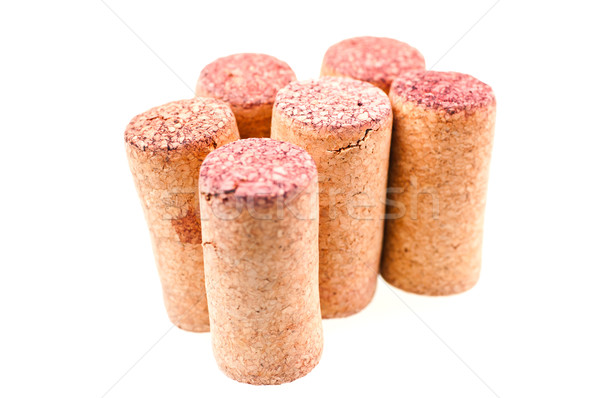 Zes wijn permanente witte partij Stockfoto © calvste