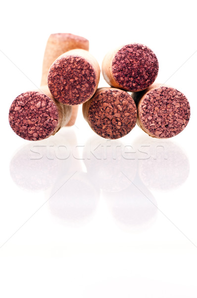 Vijf wijn focus witte partij natuur Stockfoto © calvste