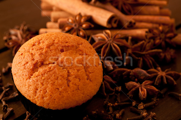 Muffin Spice specerijen ontbijt dessert Stockfoto © calvste
