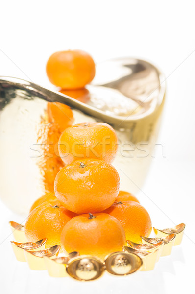 Año nuevo chino naranjas grande Foto stock © calvste