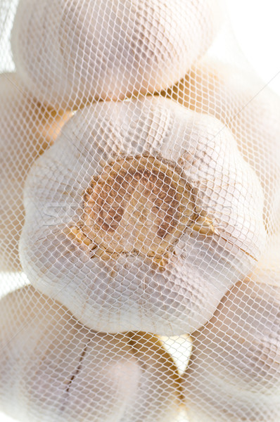 A bag of garlic close up as a background Stock photo © calvste