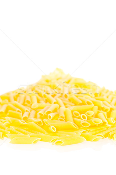 Stockfoto: Pasta · omhoog · witte · voedsel · texturen · diner