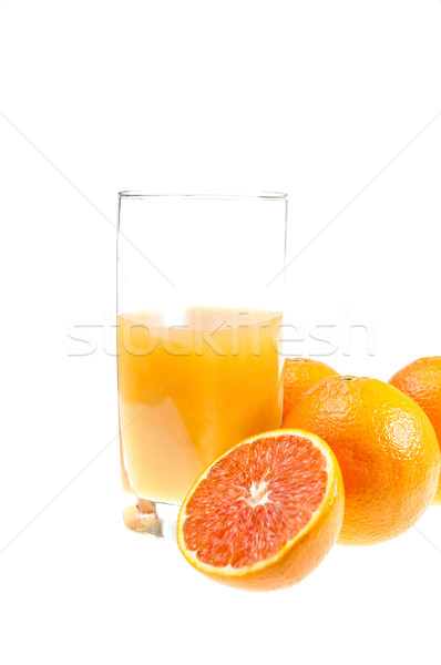 Vers sinaasappelsap glas sinaasappelen oranje sap Stockfoto © calvste