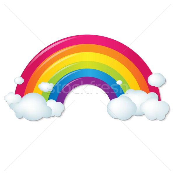 Foto d'archivio: Colore · Rainbow · nubi · gradiente · cielo