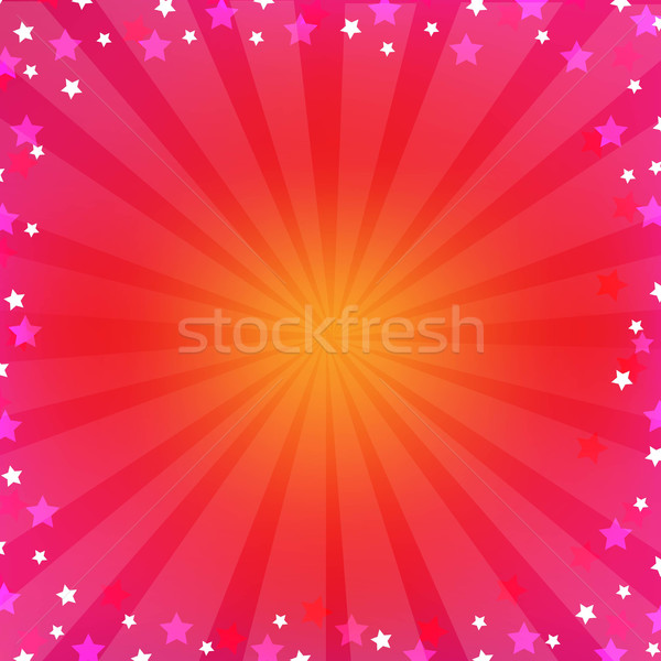 Foto stock: Rosa · colorido · gradiente · estrellas · explosión