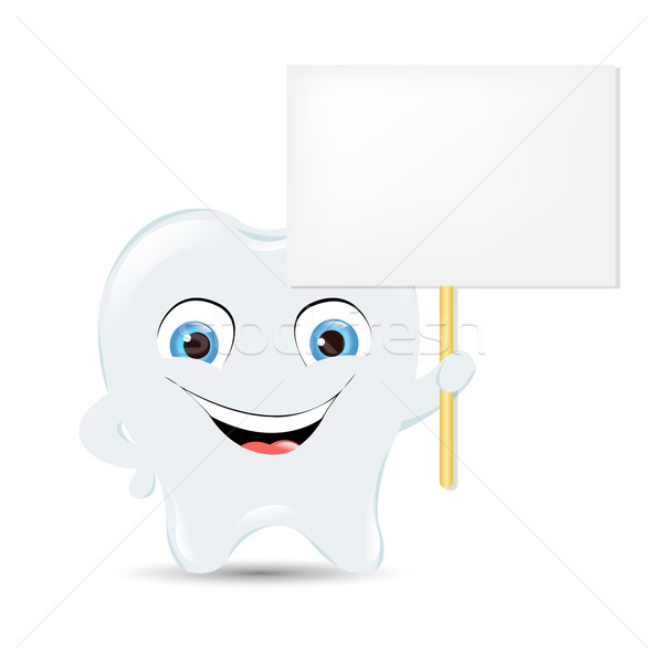 Tooth Icon With Announcement Stock photo © cammep