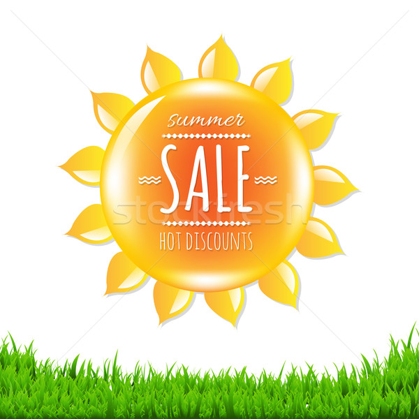 [[stock_photo]]: été · vente · bannière · soleil · gradient