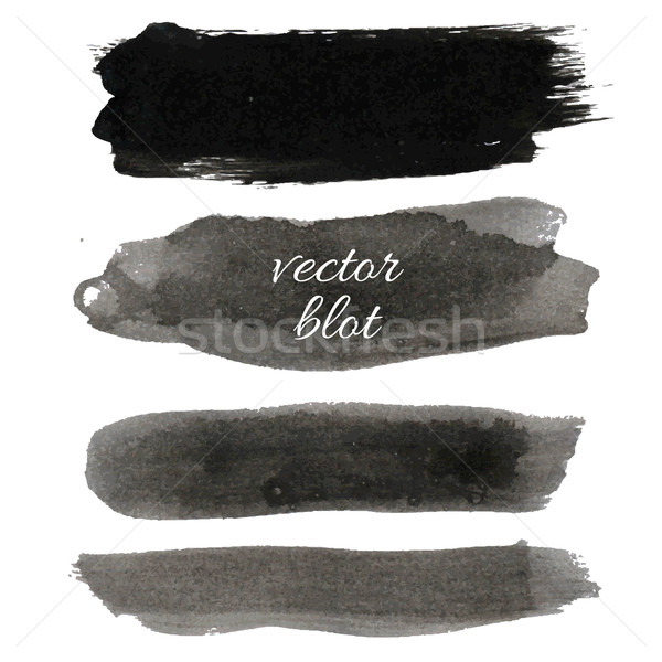 Big Black Blot Collection Stock photo © cammep