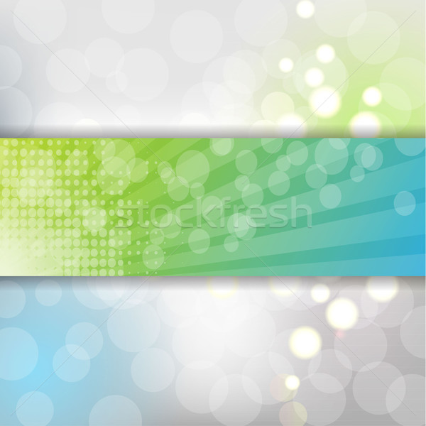 Stock photo: Abstract Banner With Bokeh