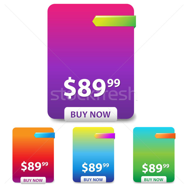 Colorful Price Table Stock photo © cammep