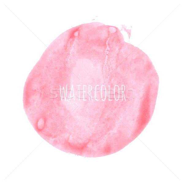 Pink Watercolor Blob Stock photo © cammep