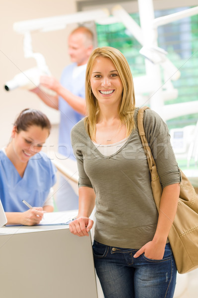 Female patient coming to dental surgery Stock photo © CandyboxPhoto