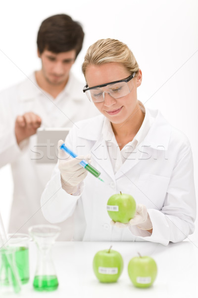 Genetyczny inżynierii naukowcy laboratorium testowanie Zdjęcia stock © CandyboxPhoto