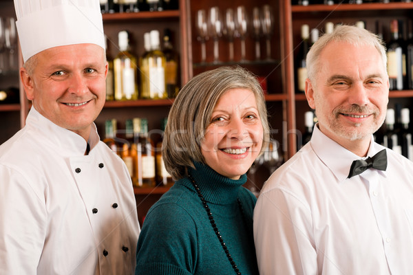 Restaurant Manager posiert professionelle Personal Küchenchef Stock foto © CandyboxPhoto