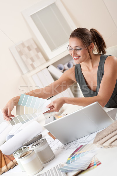 Female interior designer working at office  Stock photo © CandyboxPhoto