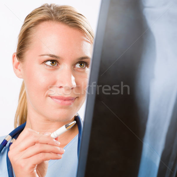 Medizinischen Person Krankenschwester jungen Arzt weiblichen Stock foto © CandyboxPhoto