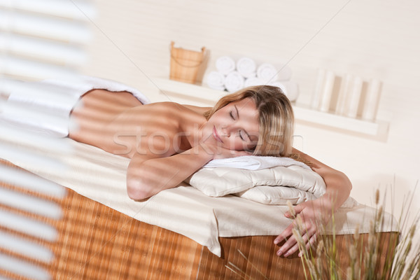 Stockfoto: Spa · jonge · vrouw · wellness · massage · behandeling · therapie
