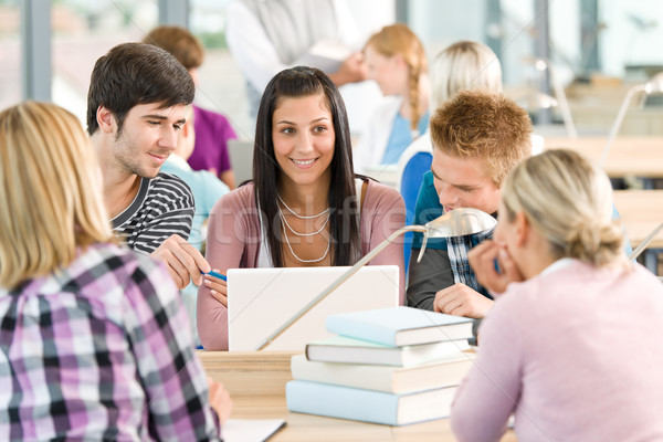 Stock photo: Group of students in classroom 
