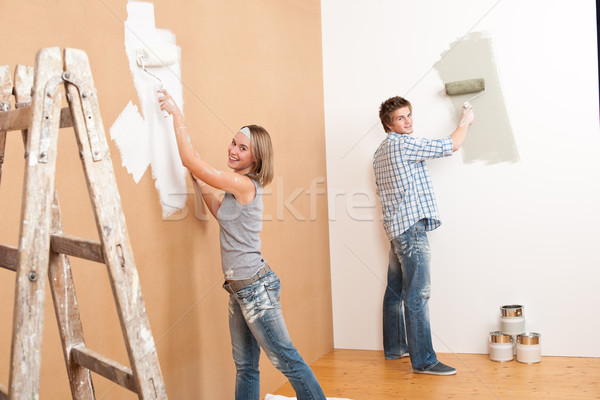 Amélioration de l'habitat peinture mur peinture maison [[stock_photo]] © CandyboxPhoto