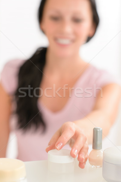 Beauty nail care product close-up woman hand Stock photo © CandyboxPhoto