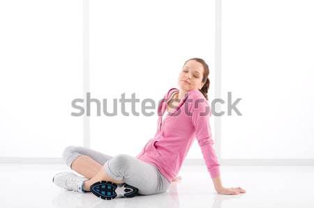 Zdjęcia stock: Fitness · szczęśliwy · kobieta · moda · siłowni · portret