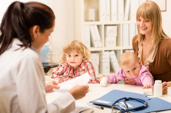 Mother with children at the pediatrician office    Stock photo © CandyboxPhoto