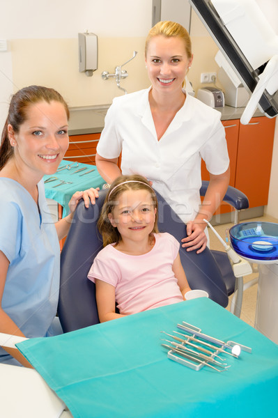 Dental team in stomatology clinic with child Stock photo © CandyboxPhoto