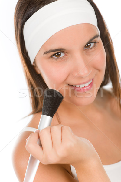 Maquillaje cuidado de la piel mujer polvo Foto stock © CandyboxPhoto