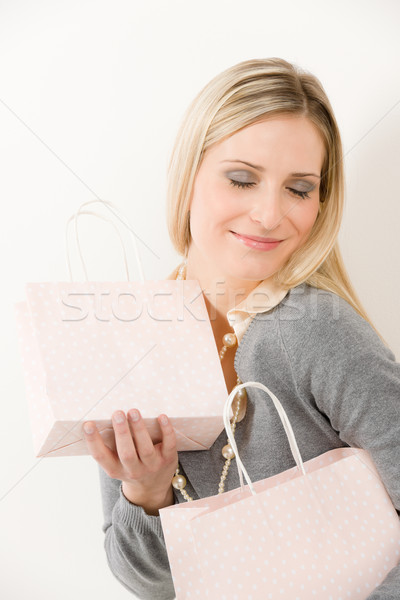 Shopping donna moda felice bag ritratto Foto d'archivio © CandyboxPhoto