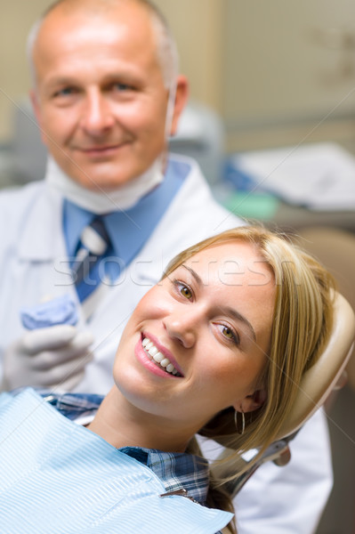 Healthy patient at dentist office Stock photo © CandyboxPhoto