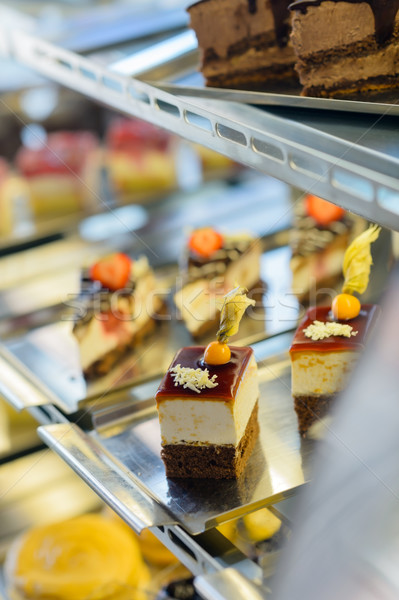 Kek pasta kantin gıda tatlı Stok fotoğraf © CandyboxPhoto