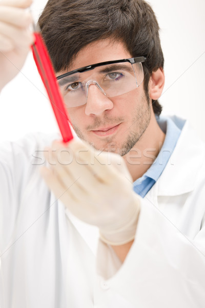Flu virus experiment -  scientist in laboratory Stock photo © CandyboxPhoto