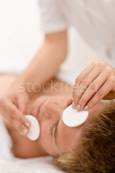 Mężczyzna kosmetyki czyszczenia twarz leczenie luksusowe Zdjęcia stock © CandyboxPhoto