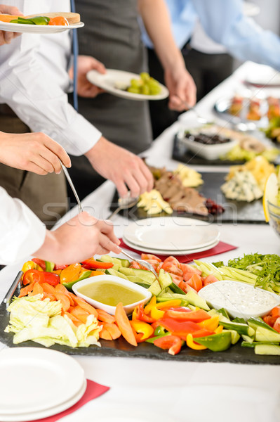 Negocios restauración personas buffet alimentos Foto stock © CandyboxPhoto