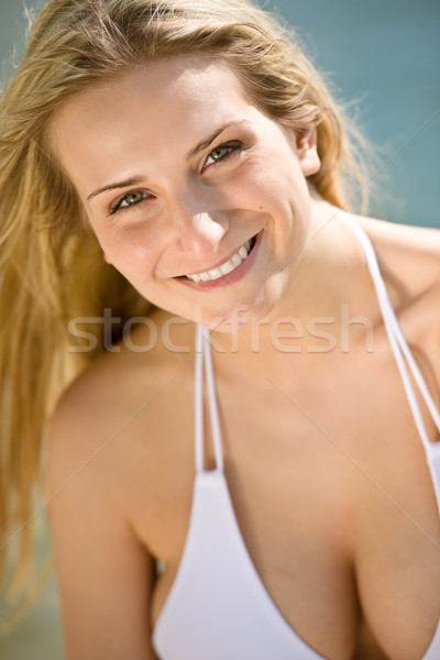 [[stock_photo]]: Blond · belle · femme · jouir · de · été · soleil · femme