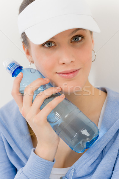 Sport - young woman fitness outfit water bottle Stock photo © CandyboxPhoto