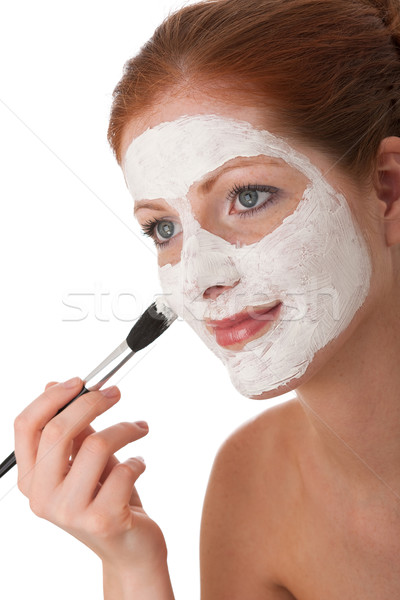 [[stock_photo]]: Corps · soins · jeune · femme · blanche · masque