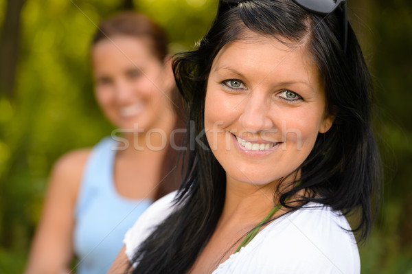 Mère souriant Teen fille extérieur [[stock_photo]] © CandyboxPhoto