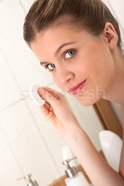 Body care series - beautiful woman removing make-up Stock photo © CandyboxPhoto