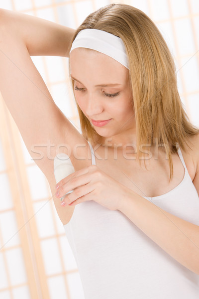 Szépség test törődés tinédzser nő dezodor Stock fotó © CandyboxPhoto