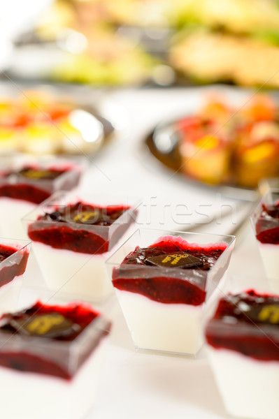 Catering dessert mini creamy appetizers Stock photo © CandyboxPhoto