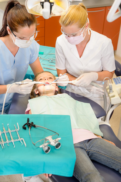 [[stock_photo]]: Dentiste · infirmière · enfant · opération · patient